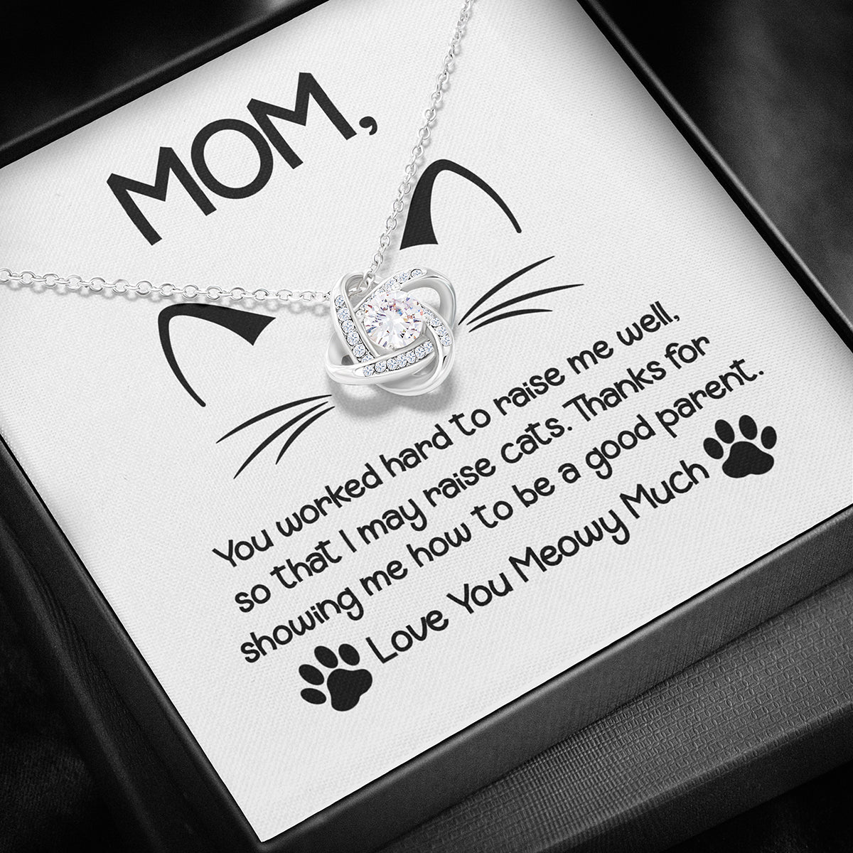 Adorable Necklace for Mom from Cat Owner