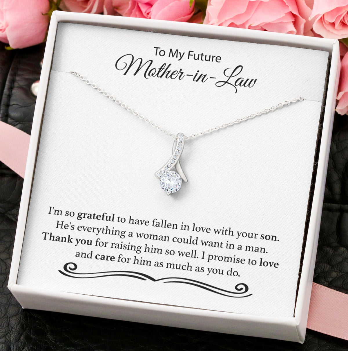 To My Future Mother-in-Law - Alluring Beauty Necklace - Thank You