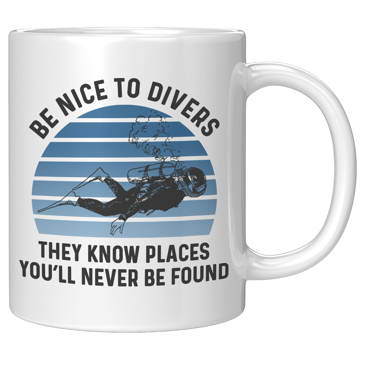 Scuba Diver Mug - Be Nice to Divers